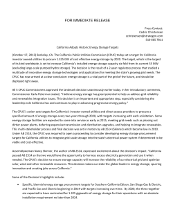 California Adopts Historic Energy Storage Targets