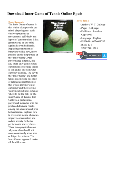 Inner Game of Tennis Online Epub