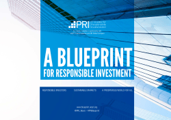 the report - Principles for Responsible Investment