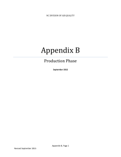 Emissions Report Appendix B - Production Phase Sept 2015