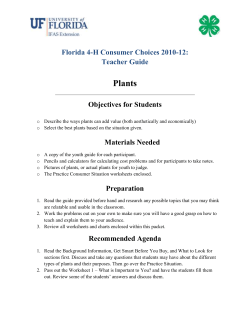 Plants - Florida 4-H