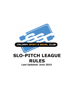 SSC (insert league) League Rules