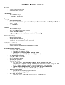 PTO Board Positions Overview