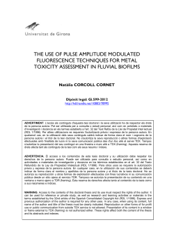 The use of pulse amplitude modulated fluorescence techniques for