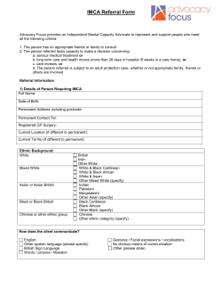 POhWER IMCA PILOT REFERRAL FORM
