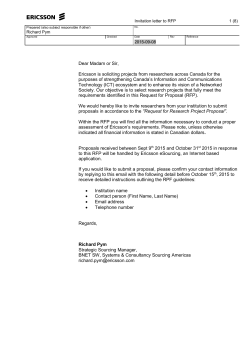 RFP INVITATION LETTER TEMPLATE