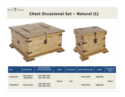 Chest Occasional Set Natural (L)