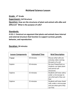 Science - Cell Structure