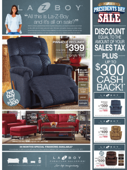 All this is La-Z-Boy and it`s all on sale?