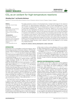 CO2 as an oxidant for high-temperature reactions