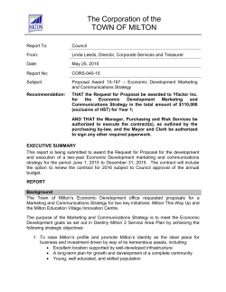 Economic Development Marketing and Communications Strategy