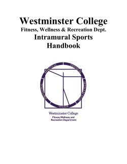 Westminster College Intramural Handbook
