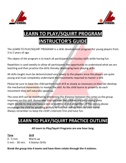 LEARN TO PLAY/SQUIRT PROGRAM INSTRUCTOR`S GUIDE