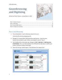 Georeferencing and Digitizing