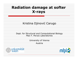 Radiation damage at softer X-rays