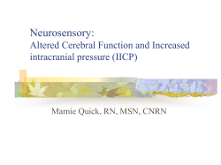 Changes in Peripheral Nervous System