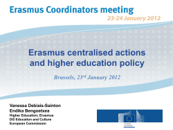 Erasmus centralised actions
