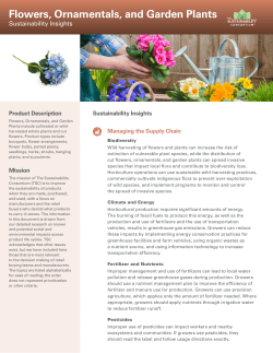 Flowers, Ornamentals, and Garden Plants