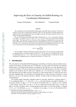 Improving the Price of Anarchy for Selfish Routing via Coordination