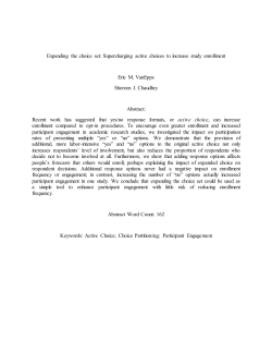 Expanding the choice set: Supercharging active choices to increase