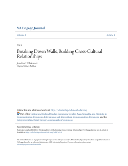 Breaking Down Walls, Building Cross