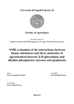 NMR evaluation of the interactions between humic - fedOA
