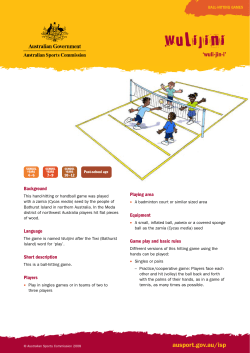 Wulijini - Australian Sports Commission