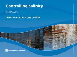 Controlling Salinity - Multi