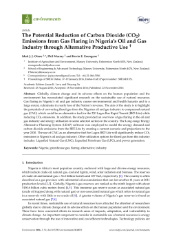The Potential Reduction of Carbon Dioxide (CO2) Emissions
