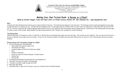 Making Your Own Tactual Book: A Person or a Plant?