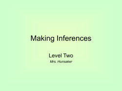 Inferences 2