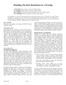 Modelling The Heat Distribution In A Warship