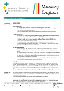 Mastery English Application Form