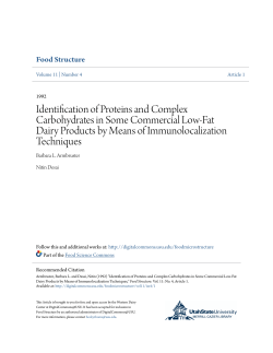 Identification of Proteins and Complex Carbohydrates in Some