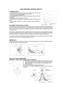 LX65 INFRARED SENSOR SWITCH