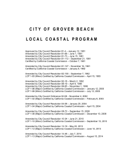 Local Coastal Program - City of Grover Beach