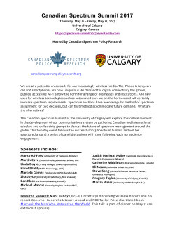 Canadian Spectrum Summit 2017