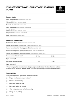 Grant application form - Plymouth City Council