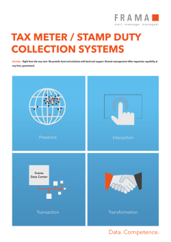 tax meter / stamp duty collection systems