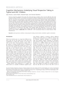 Cognitive Mechanisms Underlying Visual