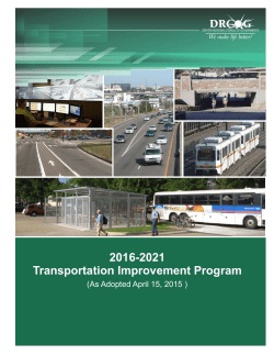 2016-2021 Transportation Improvement Program
