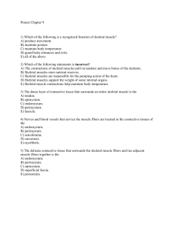 Pretest Chapter 9 1) Which of the following is a recognized function