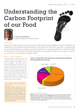Understanding the Carbon Footprint of our Food