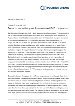 Focus on innovative glass fibre