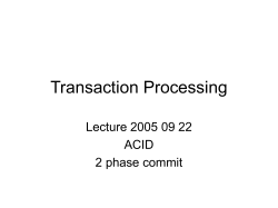 Transaction Processing