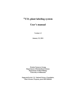 13CO2 plant labeling system - Springer Static Content Server