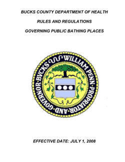 BUCKS COUNTY DEPARTMENT OF HEALTH