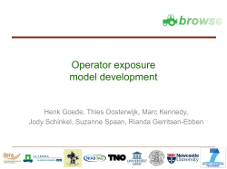 Operator exposure model development