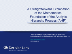 A Straightforward Explanation of the Mathematical Foundation of the