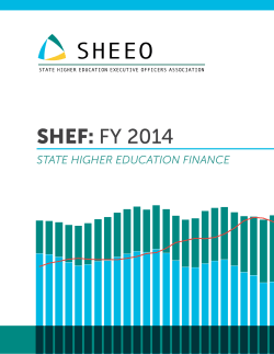 SHEF: FY 2014 - State Higher Education Executive Officers